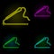 Laser, plastic surgery neon color set icon. Simple thin line, outline vector of anti age icons for ui and ux, website or mobile