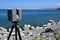Laser scanning at lake Baikal coast