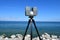 Laser scanning at lake Baikal coast