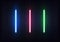 Laser set for Jedi Knights. Futuristic light saber sword weapon