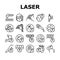 Laser Therapy Service Collection Icons Set Vector