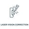 Laser Vision Correction icon. Simple illustration from ophthalmology collection. Creative Laser Vision Correction icon