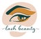 Lash beauty salon or lashmaking studio logotype
