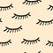 Lashes seamless pattern