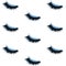 Lashes seamless vector pattern with blue glitter effect