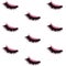 Lashes seamless vector pattern with burgundy glitter effect