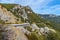 Laspi mountain pass, view of tunnel and Garin Mikhailovsky cliff