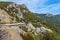 Laspi mountain pass, view of tunnel and Garin Mikhailovsky cliff