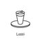 Lassi line icon. Traditional Indian drink.Editable vector illustration