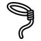 Lasso loop icon, outline style