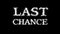 Last Chance cloud text effect black isolated background