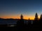 Last color of sunset over Homer Alaska