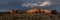 Last Light of Day Casts Light Over Capitol Reef Rocks