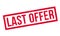 Last Offer rubber stamp