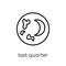 Last quarter icon from Weather collection.