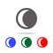 last quarter moon icon. Elements of weather in multi colored icons. Premium quality graphic design icon. Simple icon for websites,
