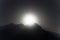 Last rays of the sun from Mount Pelvo d`Elva