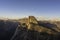 The last of the sun lights up Half Dome, Yosemite National Park