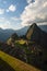 Last sunlight at Machu Picchu, Peru