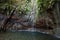 Last waterfall of the Twenty-five Fountains Levada hiking trail, Madeira