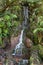 Last waterfall of the Twenty-five Fountains Levada hiking trail, Madeira