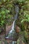 Last waterfall of the Twenty-five Fountains Levada hiking trail, Madeira