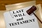 Last Will and Testament - legal concept