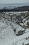 Last winding and snowy section of the Nervion River before reaching one of the highest waterfalls in Europe. Landscapes Nature Riv