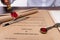 Lastwill Inheritance document Contract is approved by Lawyer to seal wax and stamp approval to finance and separate asset by