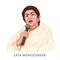 Lata Mangeshkar famous female playback singer and composer