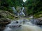 Lata Meraung Waterfall in Pahang, Malaysia.