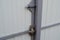 Latch on gate and the lock with the handle