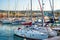 LATCHI - MAY 19 : Yachts in the harbour on May 19, 2015 in Latchi village, Cyprus