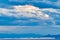 Late Afternoon Cloud Formation Over Saronic Gulf, Athens, Greece