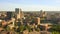 Late afternoon drone footage of Providence, Rhode Island,