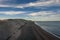 The late afternoon sun casts shadows across the sand dunes at Adolfo Lopez Mateos in Baja California