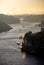 Late afternoon view of Douro River in Porto