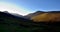 Late autumn sunlight on Grisedale Pike