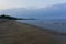 Late evening on an almost deserted Llanbedrog beach