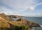 Late evening light on the cliffs near Hartland Quay, along the Coastal Path. Devon Uk.