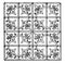 Late Gothic Pattern  is a 15th century choir screen, vintage engraving