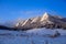 Late Season Snow on The Flatirons, Boulder, Colorado, USA