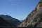 Late Spring in the Colorado Rocky Mountains: View of Million Dollar Highway Descending Through the San Juan Mountain Range