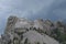 Late Spring in the South Dakota Black Hills: Storm Clouds Approaching Mount Rushmore National Memorial