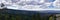 Late Summer early Fall panorama forest views hiking through trees in Indian Canyon, Nine-Mile Canyon Loop between Duchesne and Pri