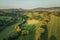 Late Summer Hilly Farming Fields in Wales