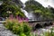 Latefossen Latefoss - one of the biggest waterfalls in Norway, with near stone bridge