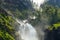 Latefossen is one of the most visited waterfalls in Norway and is located near Skare and Odda in the region Hordaland, Norway.