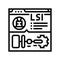 latent semantic indexing lsi seo line icon vector illustration