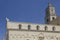 Lateral facade of Matera Cathedral and its bell tower